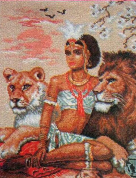 Принцесса джунглей. Вышивка бисером