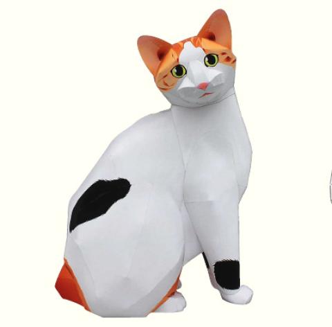 Японский бобтейл из бумаги